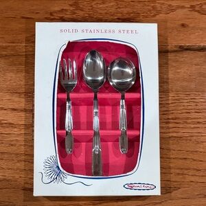 Sanitoy Rare and Vintage Stainless Steel Baby Spoons and Fork